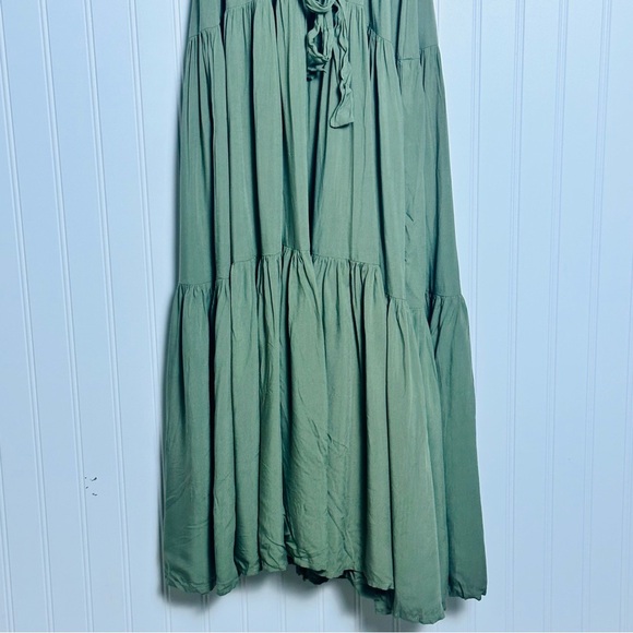 Petal and Pup Barker Mini Dress Olive Belted V-Neck XL NWT - Picture 8 of 13